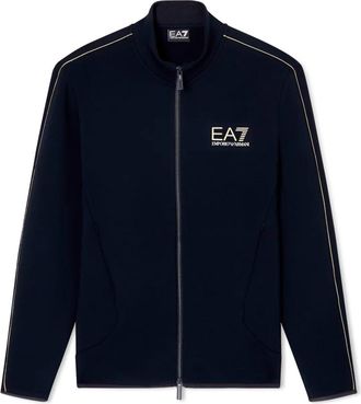 Emporio Armani Ritshoodie - Heren - Vesten met rits - Blauw - S - Hoodies & sweatvesten
