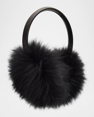 Yves Salomon Lamb Shearling Earmuffs