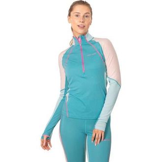 Kari Traa Alma 1/2-Zip Long-Sleeve Baselayer Shirt - Womens in Blue Lagoon at Nordstrom, Size X-Small