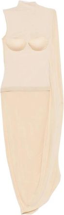 Jean Paul Gaultier Panelled High Neck Gown - Dames - Avondkleed - Beige - M - Kleedjes