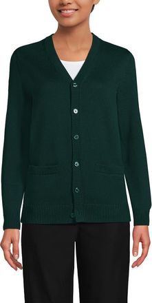 Lands End School Uniform Adult Legacy Varsity Cardigan in Evergreen at Nordstrom, Size Xx-Large