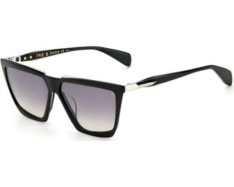 Rag & Bone Womens Rnb1049/g/s Sunglasses In Shiny Black
