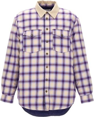 Isabel Marant Steeve Checked Cotton Jacket - Heren - Zomerjassen - Veelkleurig - L - Katoen - Jassen