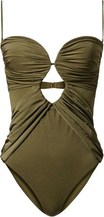 Twin-Set cut-out detailing swimsuit - Green