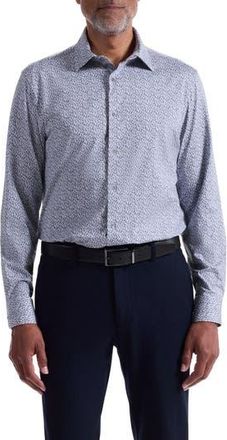 Bugatchi Jimmy OoohCotton Button-Up Shirt in Platinum at Nordstrom Rack, Size Xxx-Large