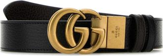 Gucci Black GG Marmont Reversible Belt