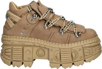 New Rock Platform veterlaars - Dames - Veterschoenen - Beige - 40 EU - Leer - Schoenen