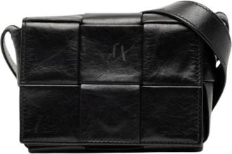Bottega Veneta Pre-owned Candy Cassette Shoulder Bag - Dames - Vintage Schoudertas - Zwart - ONE Size - Leer - Vintage