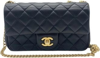 Chanel Pre-owned Camellia Schoudertas - Dames - Vintage Schoudertas - Zwart - ONE Size - Leer - Vintage