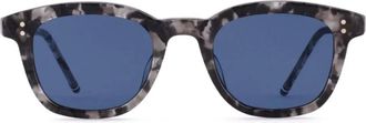 Thom Browne Occhiali da sole geometrici - Grigio