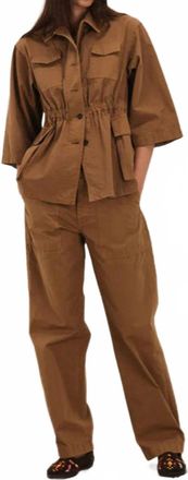 Fortela Saharian Cotton Jacket In Cacao
