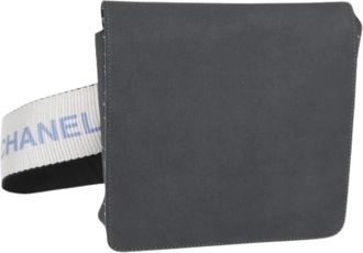 Chanel Pre-owned Belt Bags, female, Gray, Size: ONE SIZE Pre-owned Nylon Vintage Belt Bag