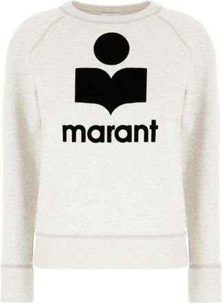 Isabel Marant Stijlvolle Sweatshirt voor een Trendy Look - Dames - Sweatshirts - Beige - S - Katoen - Hoodies & sweatvesten