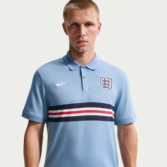 Nike England The Nike Mens Polo Nike Mens Dri-FIT Soccer Polo in Blue | IB6203-486