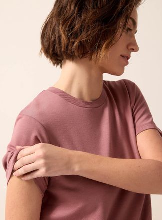 Miiyu Womens Soft brushed underside T-shirt