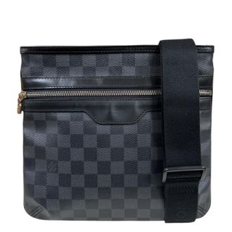 Louis Vuitton Damier Graphite Black Gray Damier Graphite Shoulder Bag (Pre-Owned)