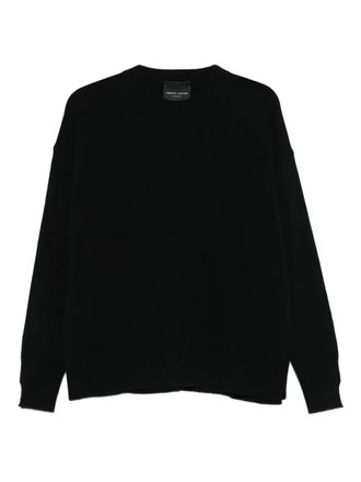 Roberto Collina round-neck sweater - women - Merino/Cashmere - S - Black