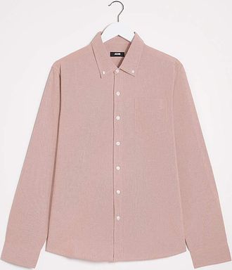 Jacamo Long Sleeve Plain Oxford Shirt