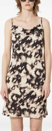 Sams&oslash;e & Sams&oslash;e cowl-neck mini dress - Neutrals