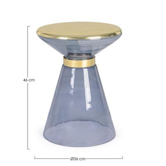 BIZZOTTO Bizzotto - Tavolino in vetro D36 - verdant - Colore: Grigio