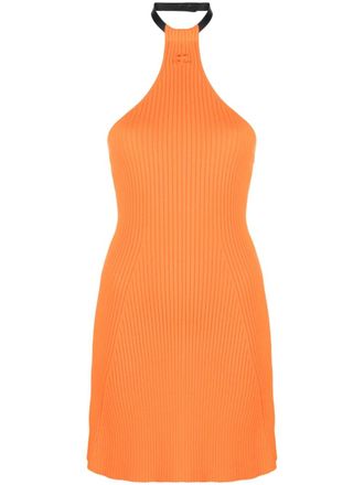 Courrèges Mini-jurk met halternek - Oranje