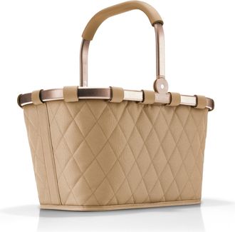 Reisenthel Einkaufskorb REISENTHEL Carrybag, Damen, gold (goldfarbenocker), Polyester, Einkaufsk&ouml;rbe Einkaufskorb, Aus recyceltem Material