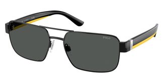 Polo Ralph Lauren PH3161 922387 Mens Sunglasses Black Size 58