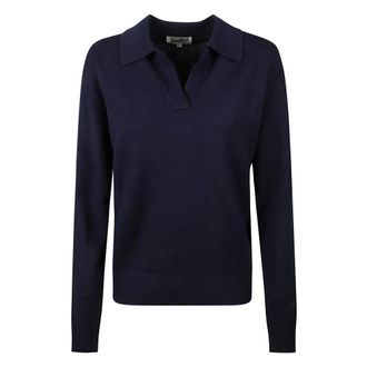 MC2 Saint Barth V-neck Knitwear, female, Blue, Size: M Eze Sweater