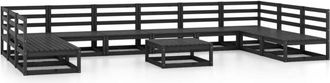 vidaXL 11 Piece Garden Lounge Set Solid Pinewood Vidaxl