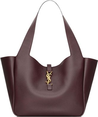 Saint Laurent Maroon Le 5 A 7 Bea Tote