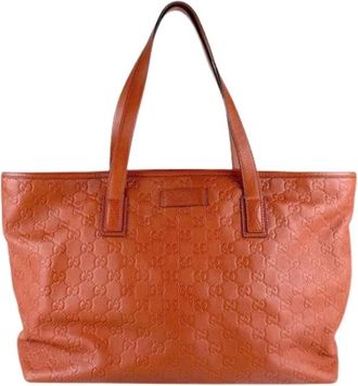 Gucci Pre-owned Tote Bags, female, Orange, Size: ONE SIZE Pre-owned Vintage Tote Bag