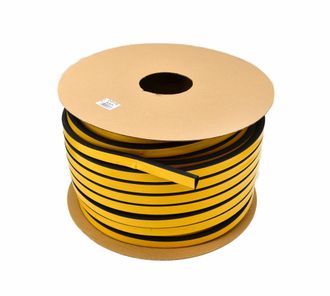 OEM Junta Dgp, Tipo D 21x15 Mm, Goma Negra, Sellado Profesional Para Puertas Y Ventanas, Aislamiento T&eacute;rmico Y Ac&uacute;stico, Resistente Al Clima, Rollo De 50 