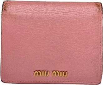 Miu Miu Pre-owned Wallets, female, Pink, Size: ONE SIZE Pre-owned Leather Wallet
