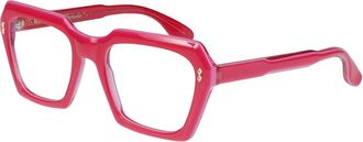 K&agrave;dor Glasses, unisex, Pink, Size: 53 MM Klara Glamour Glasses