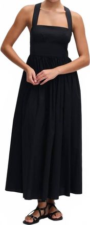 Matteau Crossback Midi Dress In Black