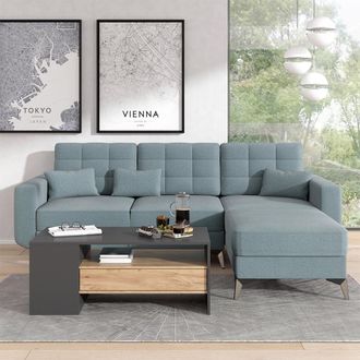 Vicco Mesa De Centro Fabien, Roble Dorado, 110 X 60 Cm