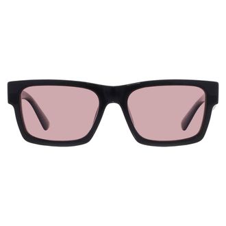 Prada Pink Rectangular Mens Sunglasses PR 25ZS 1AB05Z 56