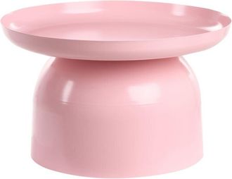 Beliani Coffee Table TORRENS Metal Pastel Pink