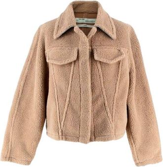 Off-white Off-White Camel Faux Shearling Jacket Size S