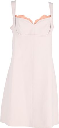 Stella McCartney Stella McCartney Pre-owned Womens Lace-Trimmed Mini Dress in Pink Viscose - Size Large