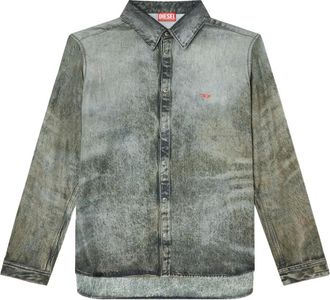 Diesel Camicia con lavaggio acido - Nero