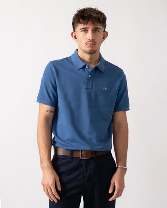 GANT Mens 442 Regular Fit Polo in Blue