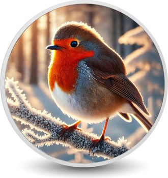 OEM Llama De Invierno: El Resplandor De Un Petirrojo 1 Oz Plata