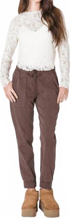 Dex Clothing Soft Touch Jogger Pants In Brown