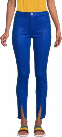 L'agence Womens Jyothi High-Rise Denim Jean In Electric Blue Coated
