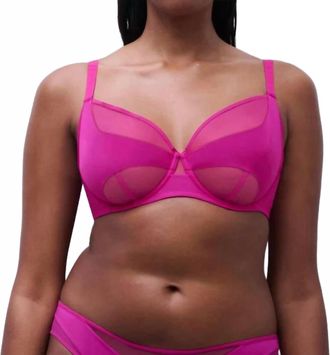 Chantelle Halo Unlined Underwire Bra In London Fuschia