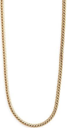 Nordstrom Waterproof Wheat Chain Necklace in Gold at Nordstrom