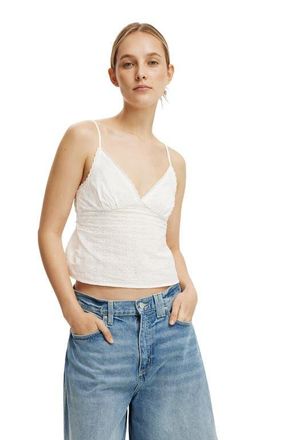 Cotton On Womens The Daydream Cami in White Broderie at Nordstrom, Size 6