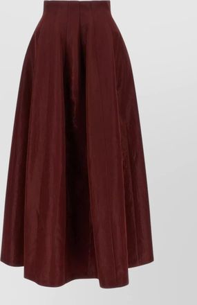 Alberta Ferretti paneled high-rise maxi a-line skirt
