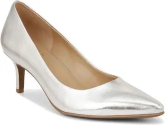 Naturalizer Everly Pump in Silver Leather at Nordstrom, Size 9.5